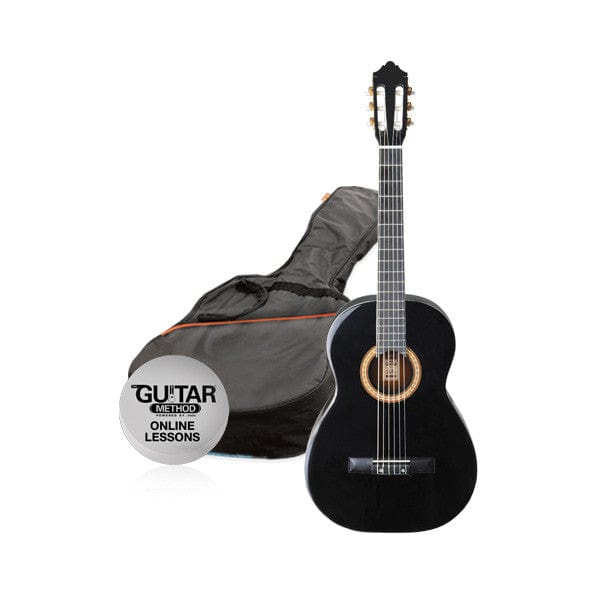 Ashton Classical Guitars Black Ashton SPCG44 Classical Guitar