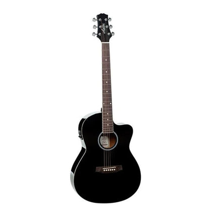 Ashton Electro Acoustic Guitar Bundles Ashton D10CEQ 39-inch Cutaway Electro Acoustic Guitar With Gigbag, Picks, Strap, Cloth & Ebook