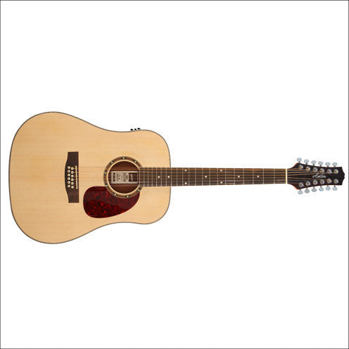 ashton electro acoustic guitars ashton d25/12eqntm electro-acoustic guitar - 12 string