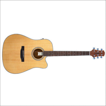 ashton electro acoustic guitars ncm ashton d59sceq acoustic / electric guitar with eq and built-in tuner  