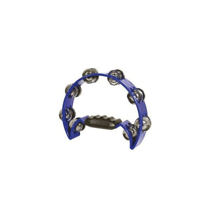 ashton hand percussions blue ashton hnt16s hand tambourine half-moon shape   