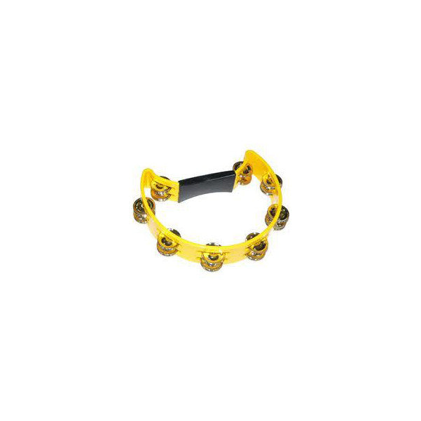 ashton hand percussions yellow ashton hnt16s hand tambourine half-moon shape   #color_yellow