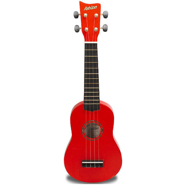 Ashton Soprano Ukuleles Red Ashton UKE100 Soprano Ukulele