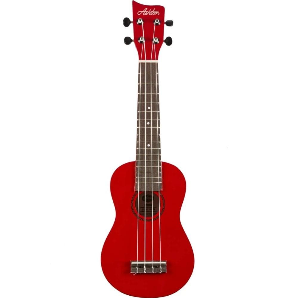 Ashton Soprano Ukuleles Red Ashton UKE110 Soprano Ukulele with Bag