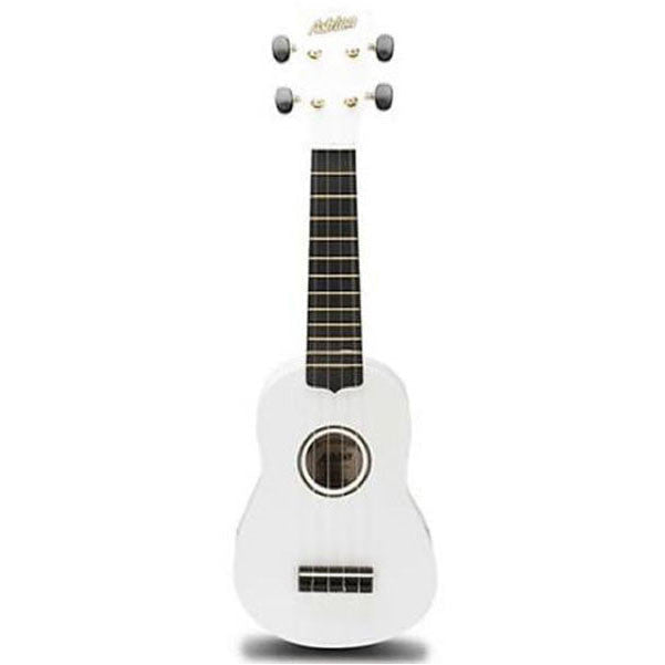Ashton Soprano Ukuleles White Ashton UKE100 Soprano Ukulele