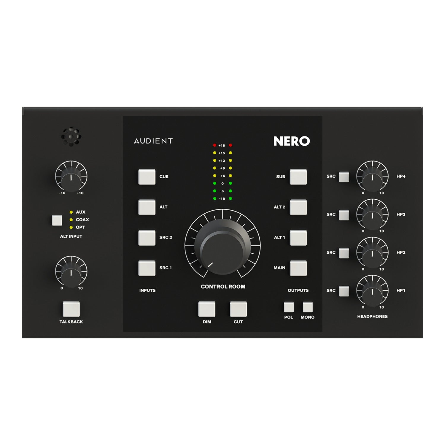Audient Studio Monitor Controllers Audient Nero 4XStereo Desktop Monitor Controller