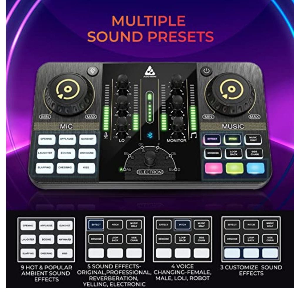 Buy Audio Array AI-03 Audio Interface Streaming Console with Bluetooth ...