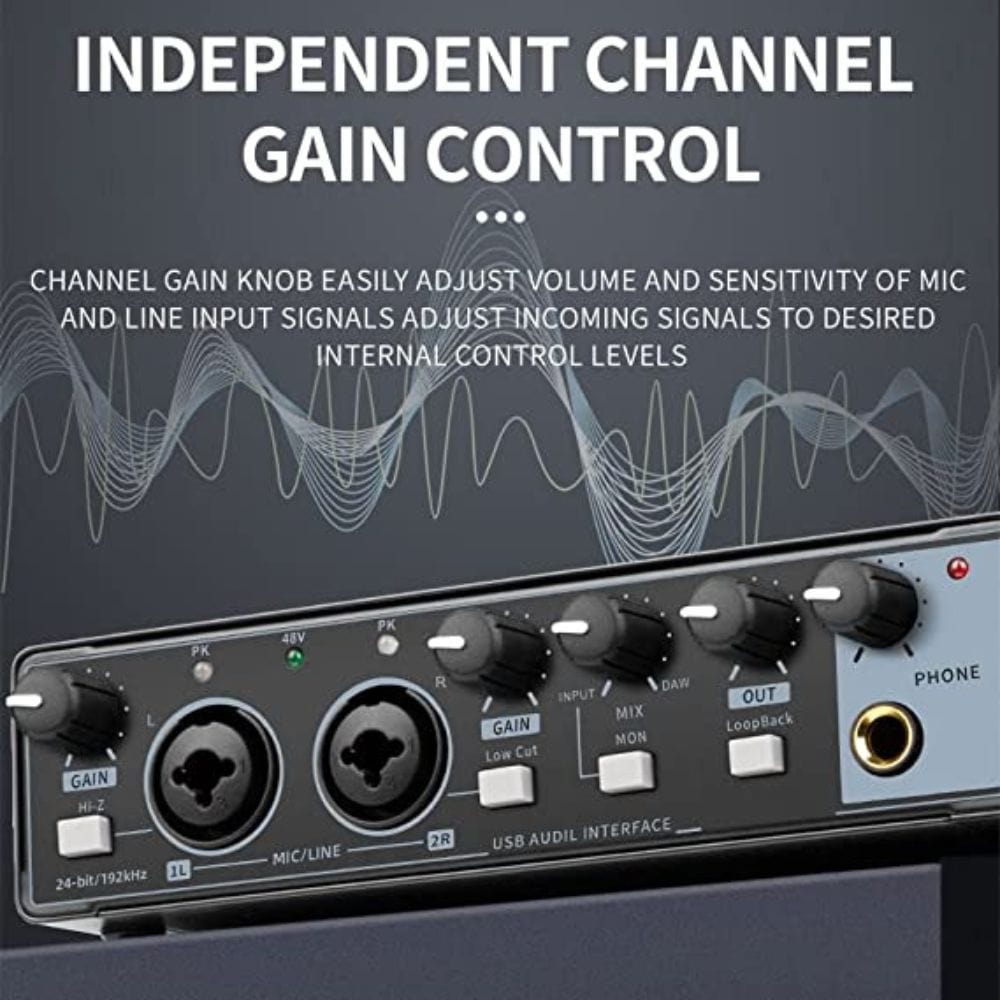 Interface Channel Buy Audio Array AI-04 4 Channel Recording Studio Digital USB Audio ...