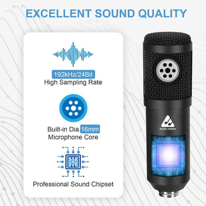 audio array condenser microphones audio array am-c1 usb condenser microphone kit