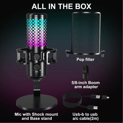 audio array condenser microphones audio array am-c31 gaming rgb usb condenser microphone