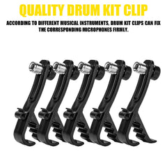 Audio Array Drumkit Microphones Black Audio Array AM-K1 5 Wired Drum Kit Microphone