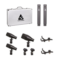 Audio Array Drumkit Microphones Black Audio Array AM-K1 5 Wired Drum Kit Microphone