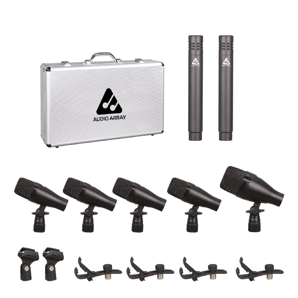 audio array drumkit microphones black audio array am-k2 7 wired drum kit microphone   