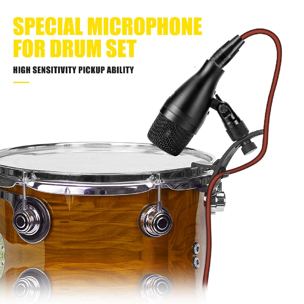 Audio Array Drumkit Microphones Black Audio Array AM-K3 Wired Microphone Drum Kit