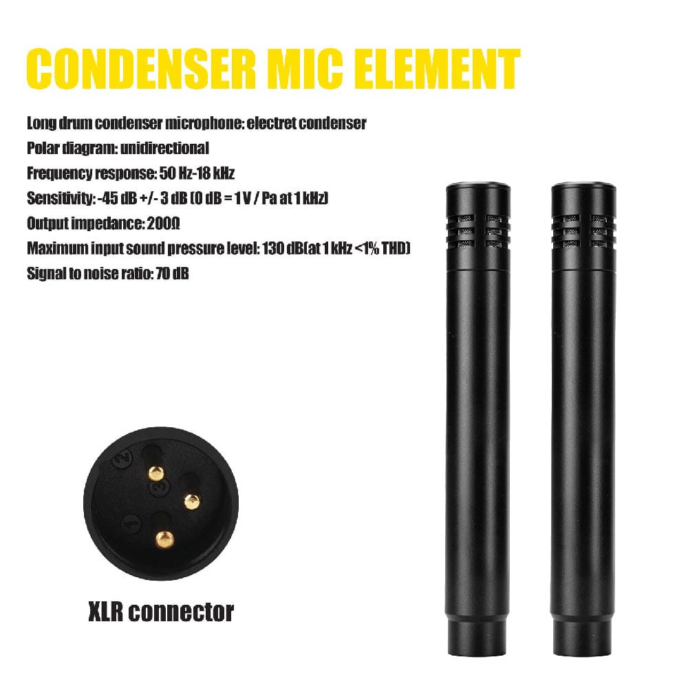 Audio Array Drumkit Microphones Black Audio Array AM-K3 Wired Microphone Drum Kit