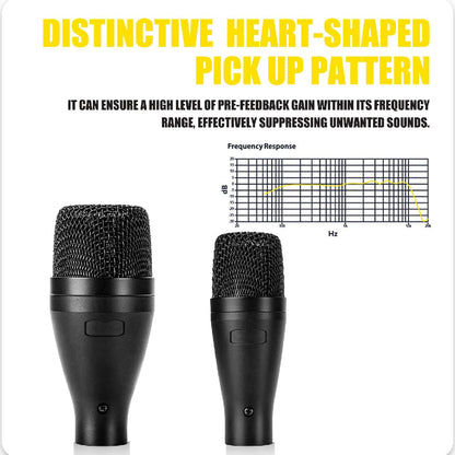 Audio Array Drumkit Microphones Black Audio Array AM-K3 Wired Microphone Drum Kit