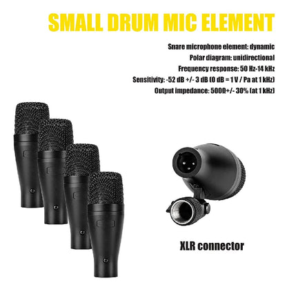 audio array drumkit microphones black audio array am-k3 wired microphone drum kit   