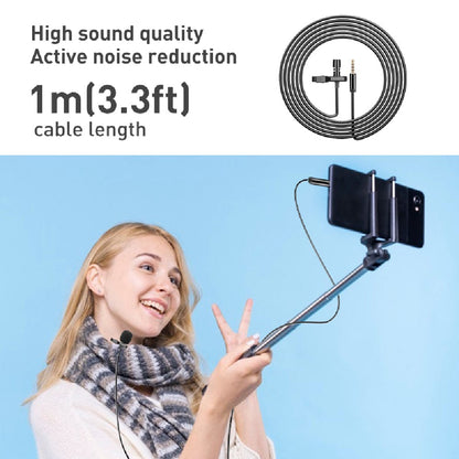 audio array lavalier microphones black audio array am-c16 single head condenser lavalier lapel mic with 3.5mm connector   