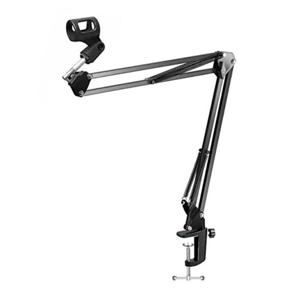 audio array microphone accessories audio array aa-05 suspension boom scissor microphone arm stand with universal clamp
