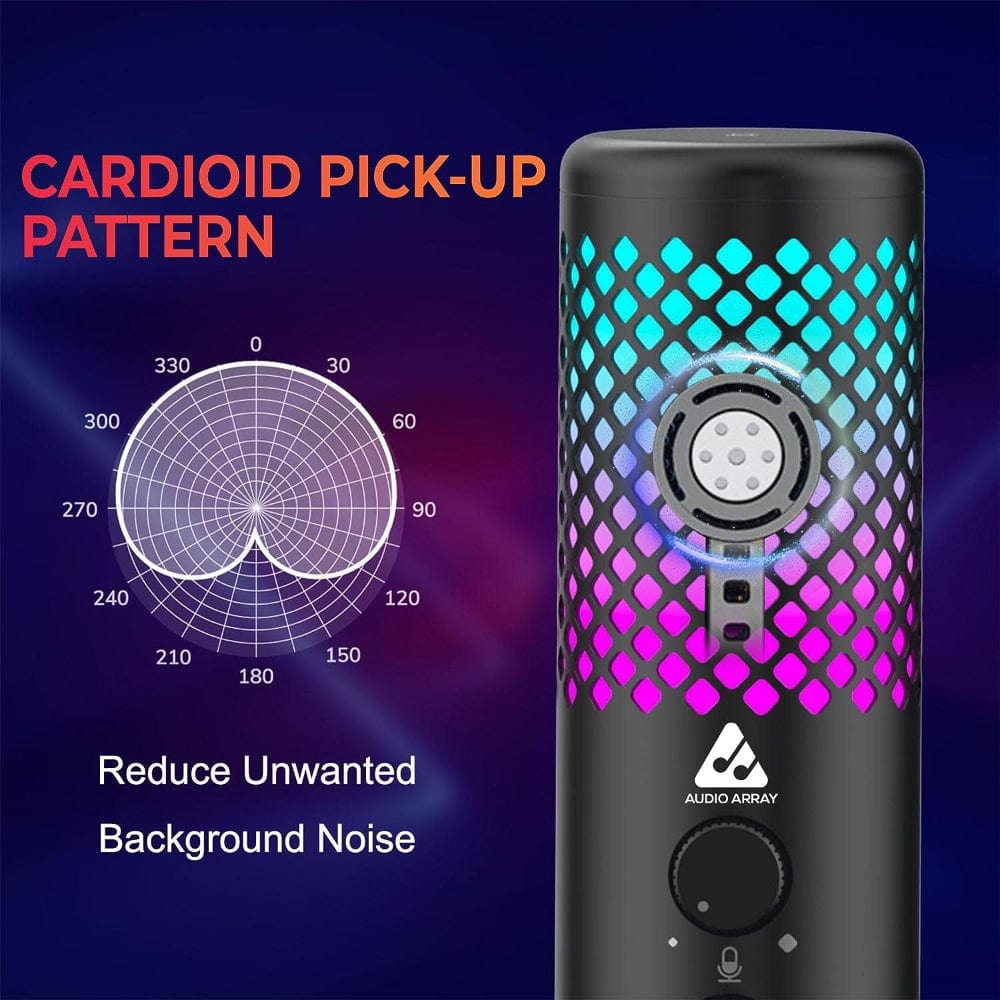 audio array microphone stands audio array am-c30 rgb light gaming tripod stand