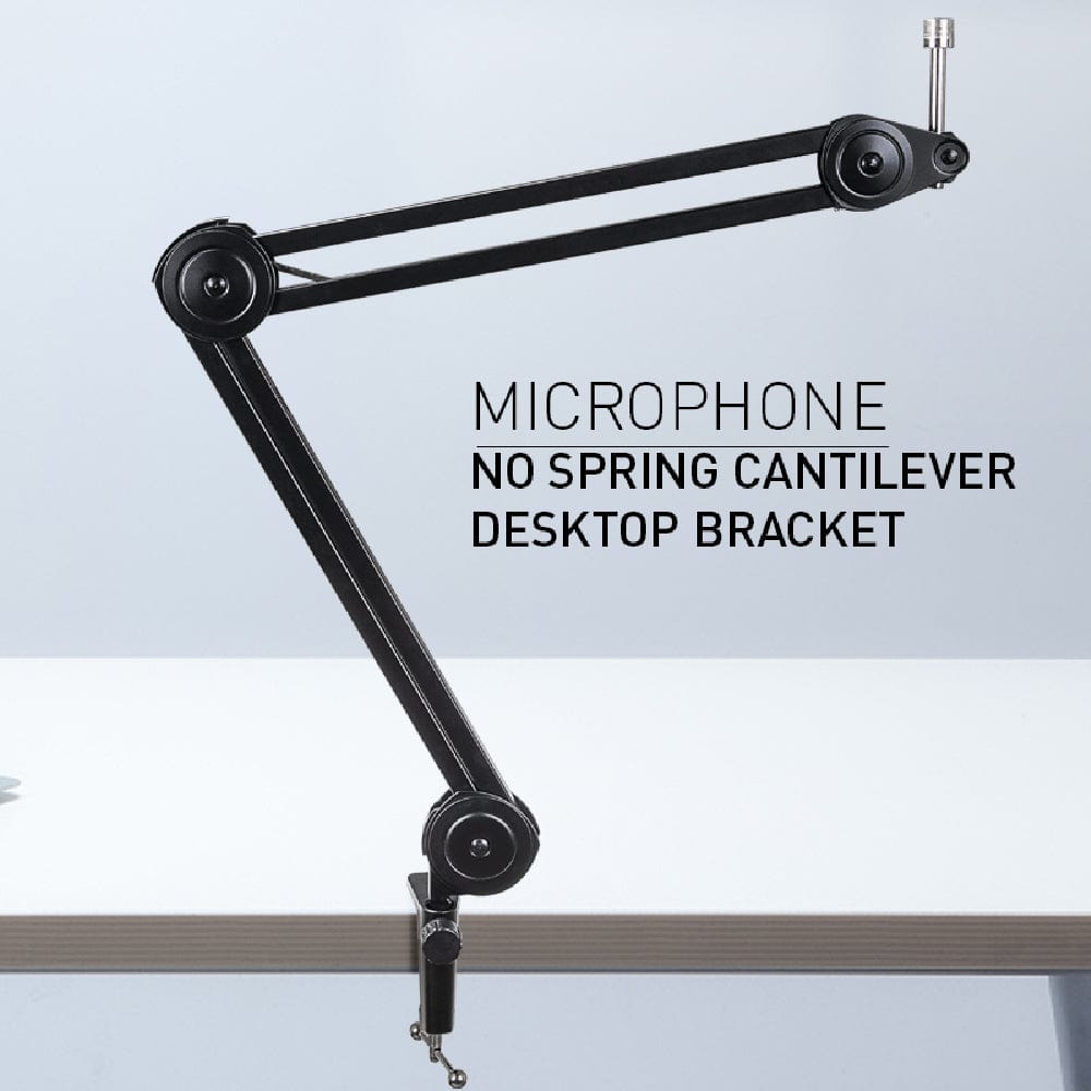 audio array microphone stands black audio array aa-11 long springless all metal microphone arm stand     