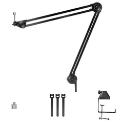 Audio Array Microphone Stands Black Audio Array AA-12 Short Springless All Metal Microphone Arm Stand