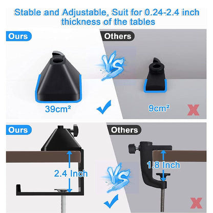 audio array microphone stands black audio array aa-12 short springless all metal microphone arm stand     