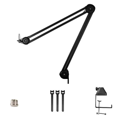 audio array microphone stands black audio array aa-14 long springless microphone arm stand     