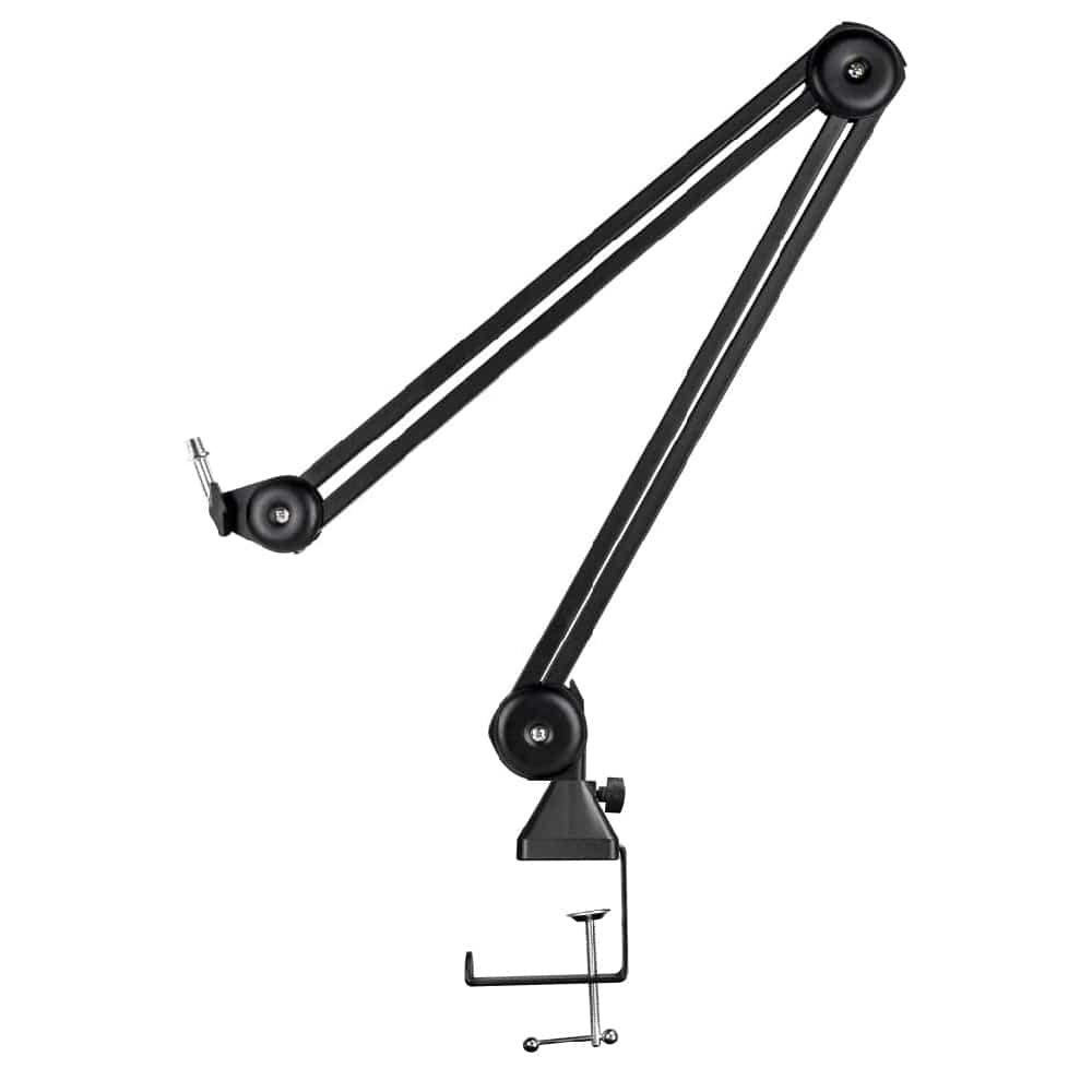 audio array microphone stands black audio array aa-14 long springless microphone arm stand     