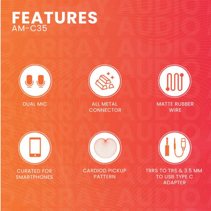 Audio Array Microphones Audio Array AM-C35 Dual Head Lapel Microphone