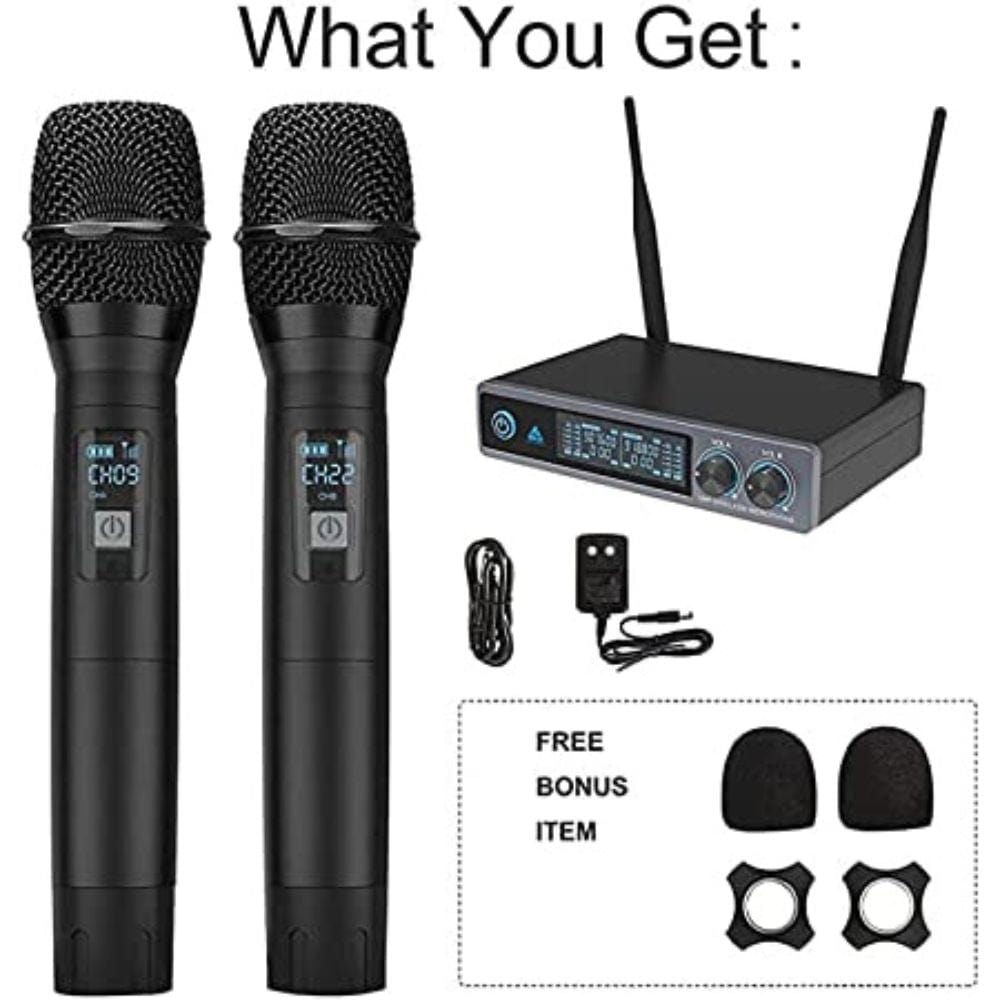 audio array microphones audio array am-w14 uhf dual handheld wireless microphone