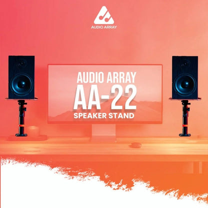 audio array speaker stands audio array aa-22 desktop mount speaker stands