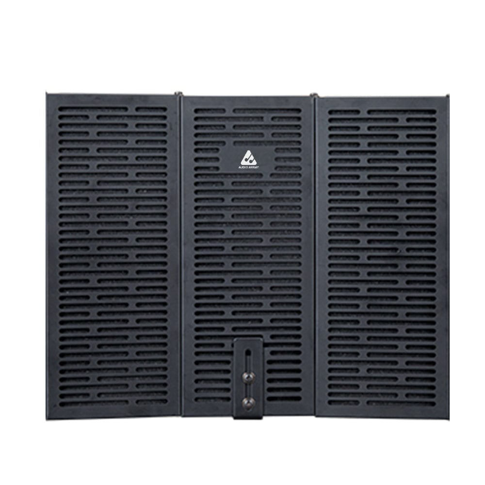 Audio Array Vocal Booths Black Audio Array AA-07 3 Panel Metal Isolation Shield for Microphone with Insulation
