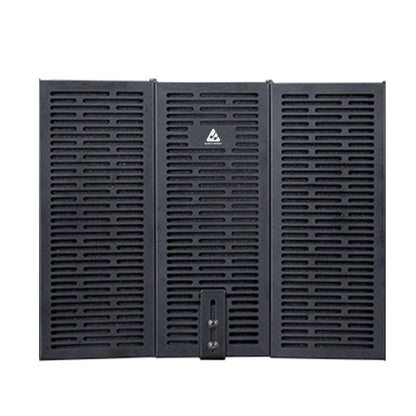 Audio Array Vocal Booths Black Audio Array AA-07 3 Panel Metal Isolation Shield for Microphone with Insulation
