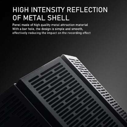 audio array vocal booths black audio array aa-08 5 panel metal isolation shield for microphone with insulation     