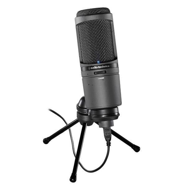 GetUSCart- Audio-Technica AT2020 Cardioid Condenser Studio XLR Microphone,  White