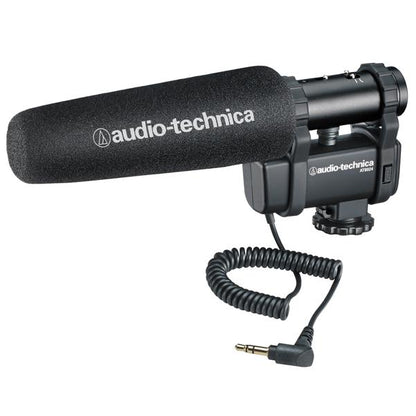 audio-technica condenser microphones audio-technica at8024 stereo/mono camera-mount condenser microphone