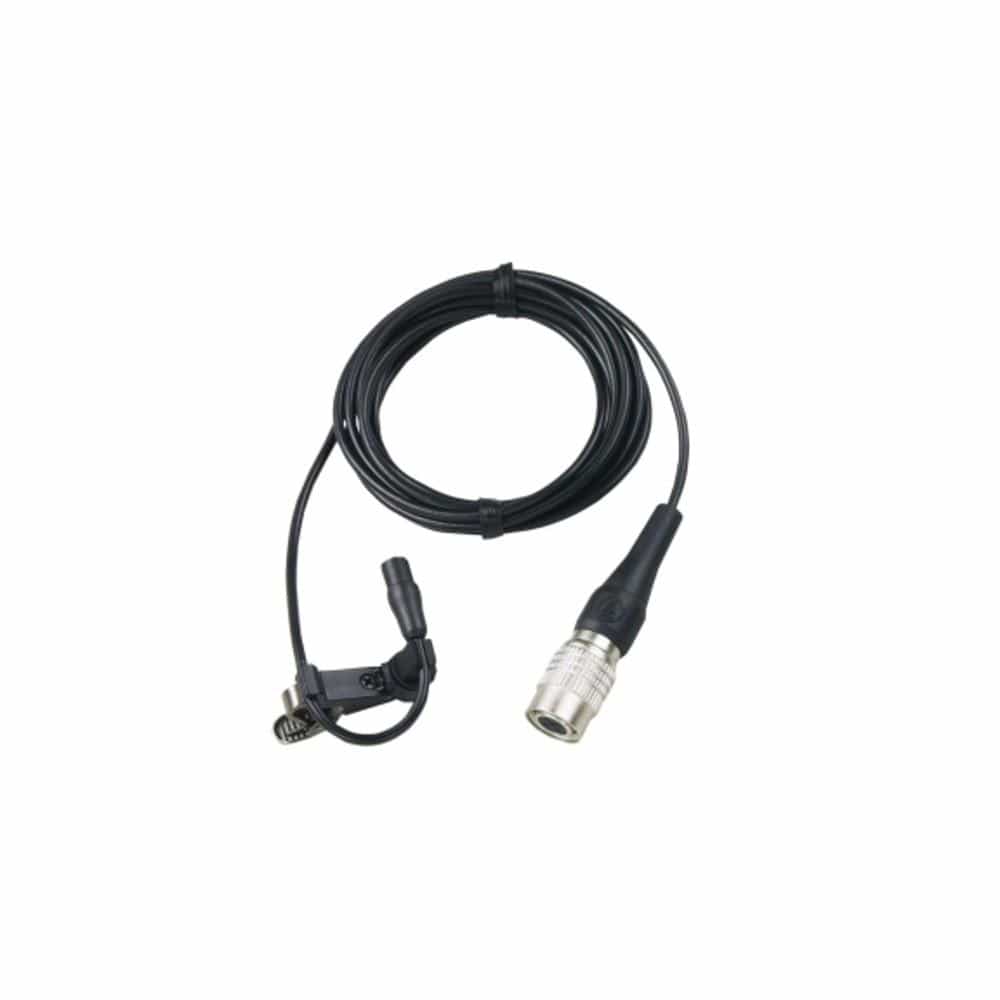 audio-technica condenser microphones audio-technica at899cws1 subminiature omnidirectional condenser lavalier microphone