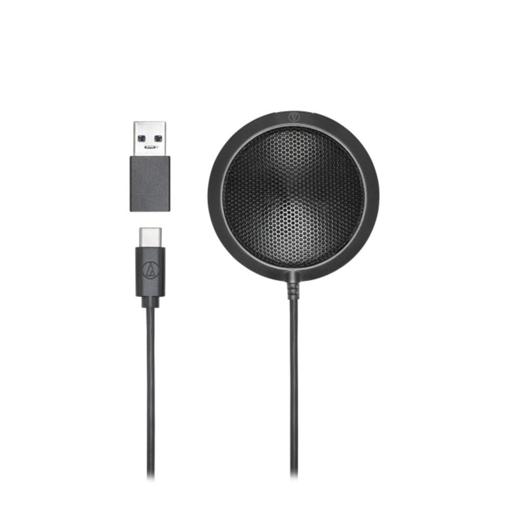 audio-technica condenser microphones audio-technica atr4697 usb omnidirectional condenser boundary microphone