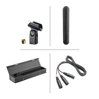 audio-technica condenser microphones audio-technica bp 4027 stereo shotgun condenser microphone