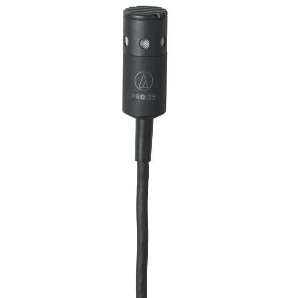 audio-technica condenser microphones audio-technica pro 35cw cardioid condenser clip-on instrument microphone