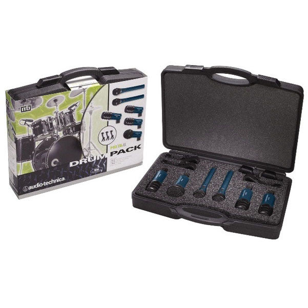 audio-technica drumkit microphones audio-technica mb/dk6 drum-microphone pack