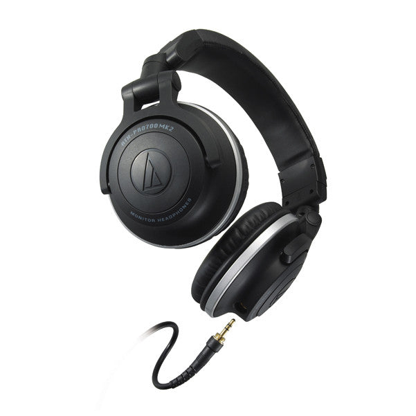 audio-technica headphones audio-technica ath-pro700mk2 professional dj monitor headphones - black