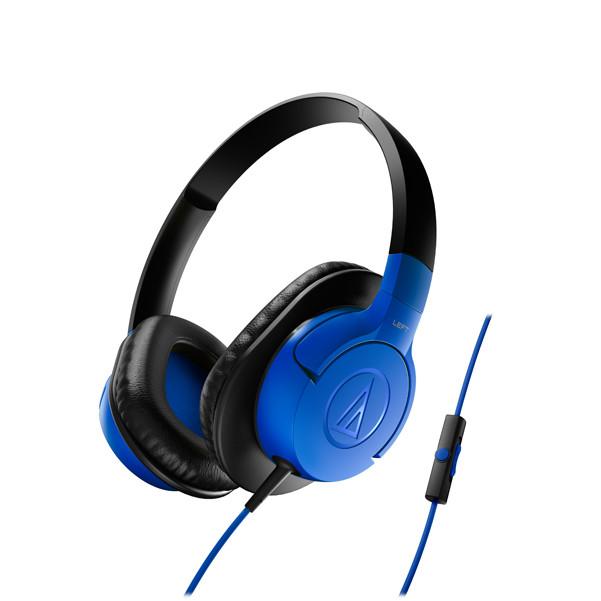 audio-technica headphones blue audio-technica ath-ax1is sonic fuel over-ear headphones    #color_blue