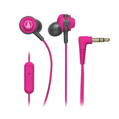 Audio-Technica Headphones Pink Audio-Technica ATH-COR150IS SonicSport In-ear Headphones with In-line Mic & Control