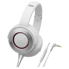 Audio-Technica Headphones White Audio-Technica ATH-WS550IS Solid Bass over ear Headphones with smartphone control