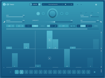 Audiomodern Virtual Instruments Audiomodern Freezr Freeze Sequencer Plug-in