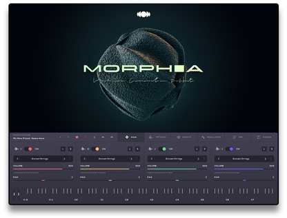 Audiomodern Virtual Instruments Audiomodern Morphia Virtual String Instrument Plug-in for Soundbox