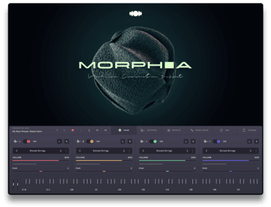 Audiomodern Virtual Instruments Audiomodern Morphia Virtual String Instrument Plug-in for Soundbox