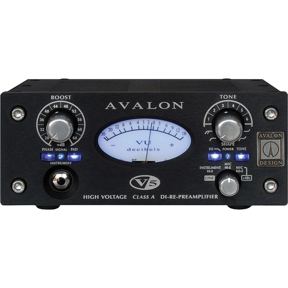 avalon design pre amps avalon v5 black
